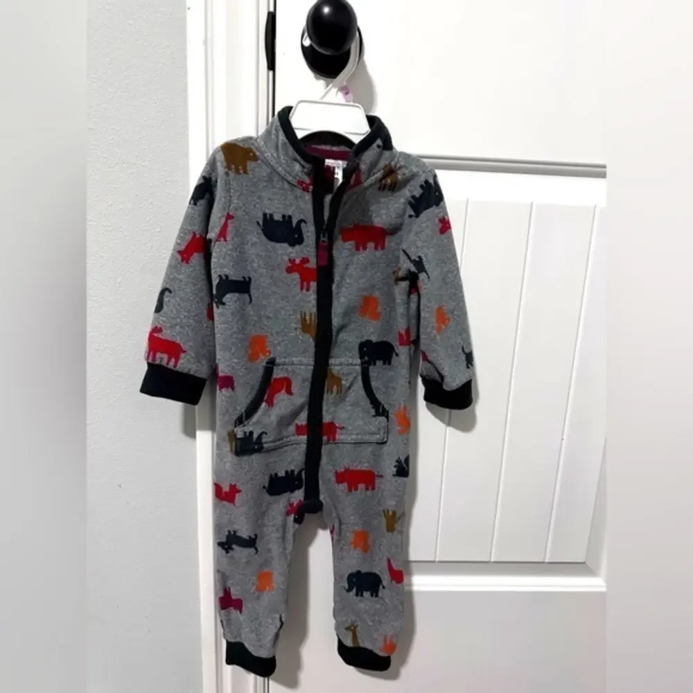 Carter’s Hooded Fleece Footless Jumpsuit‎ Size 18M